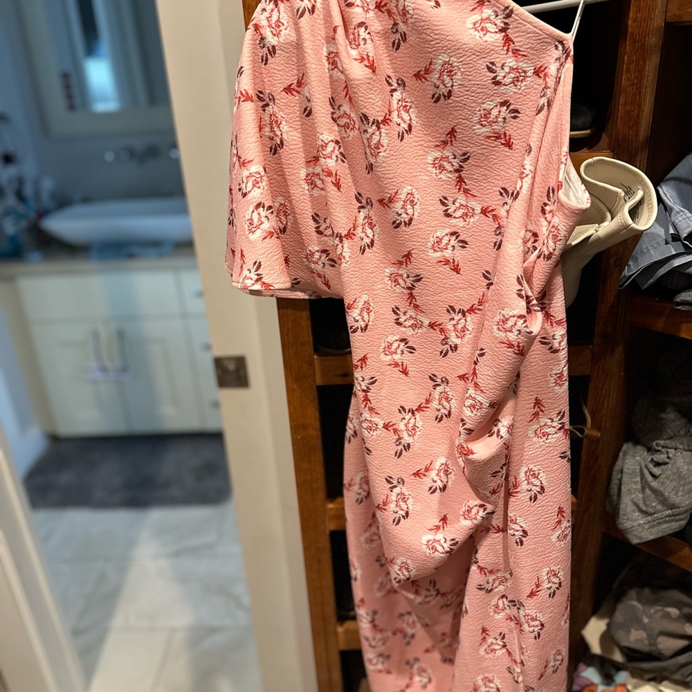 ASOS Pink and Red Floral Dress